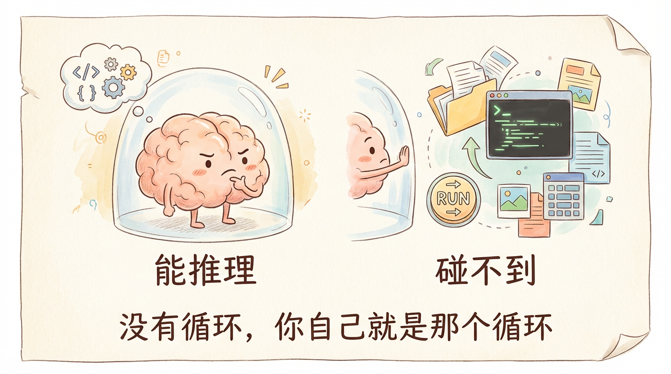 大模型的困境：能推理，碰不到