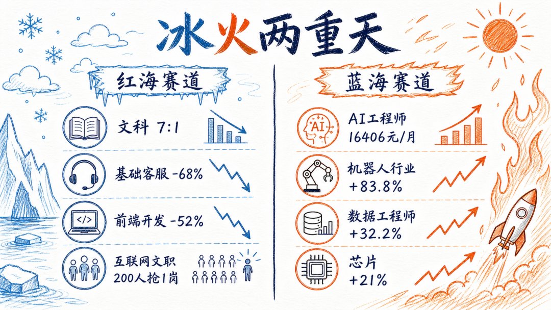 配图：冰火两重天 - 热赛道与冷赛道对比
