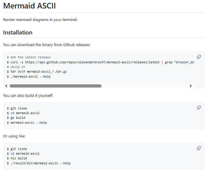 mermaid-ascii 项目介绍图