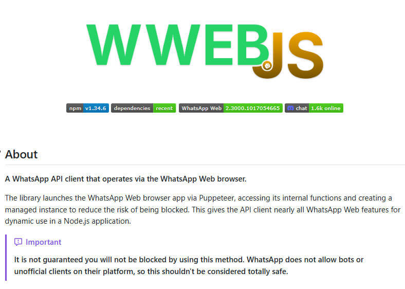 whatsapp-web.js 项目介绍图