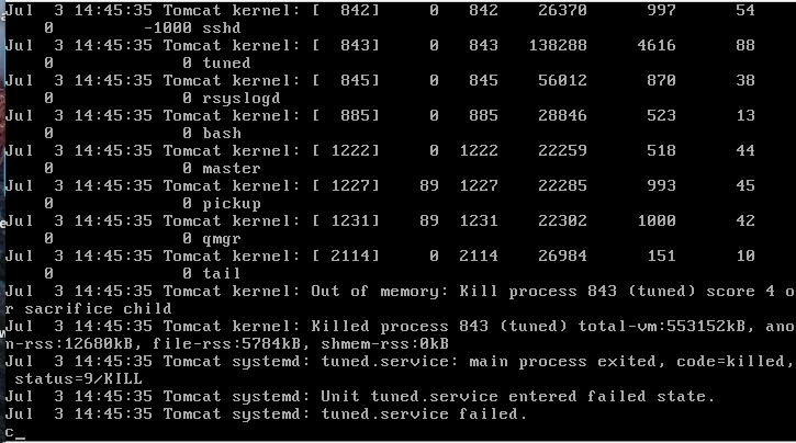 Out of Memory (OOM) in Linux machines