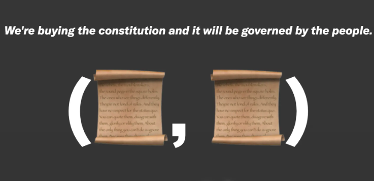 ConstitutionDAO 发起众筹