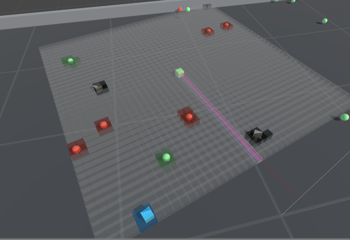 带有 GridSensorComponent 的Agent