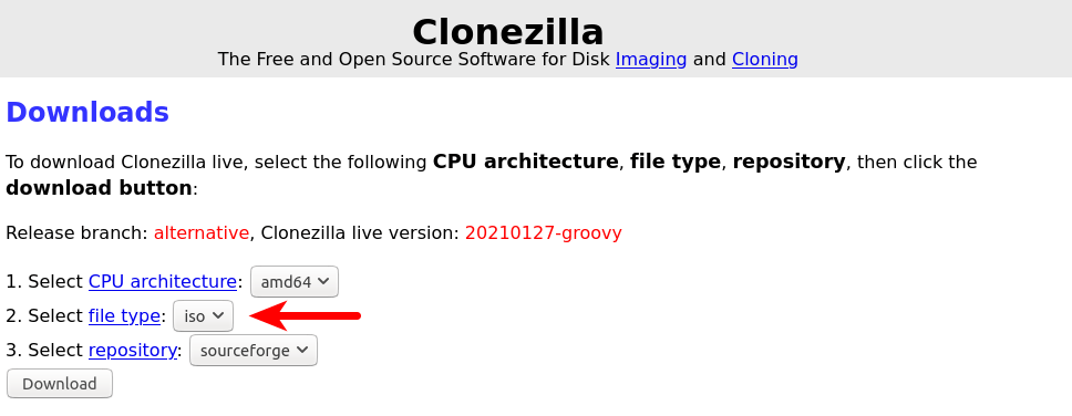 clonezilla usb
