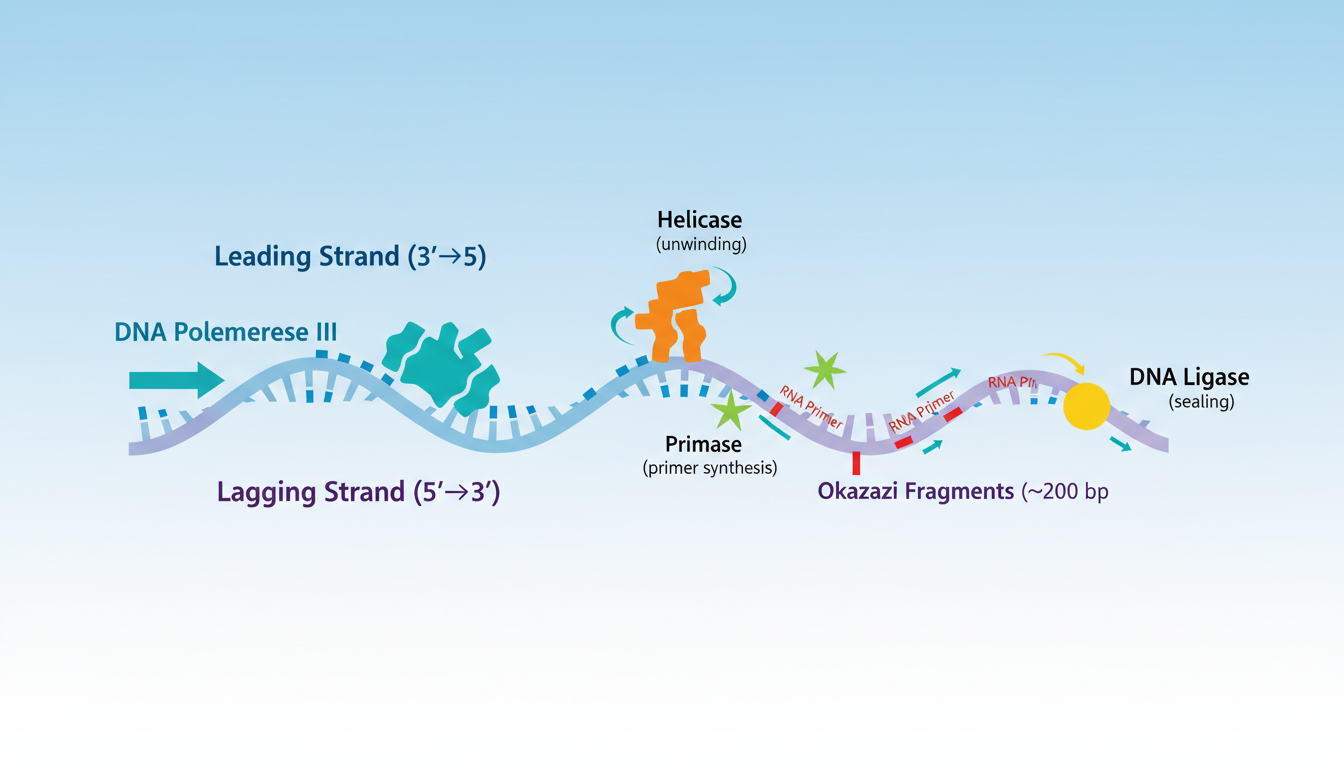 DNA 复制概念图