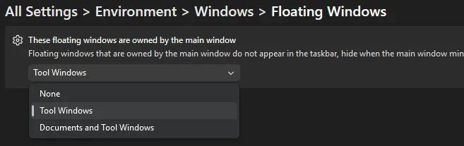 【译】在 Visual Studio 中完全掌控您的悬浮窗口