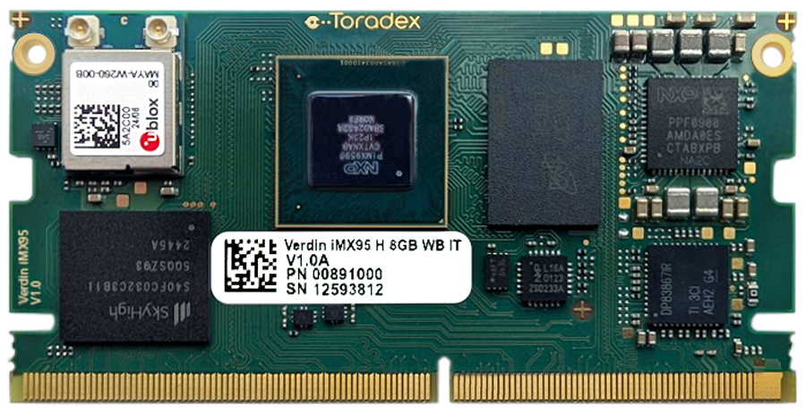 Verdin iMX95 System on Module