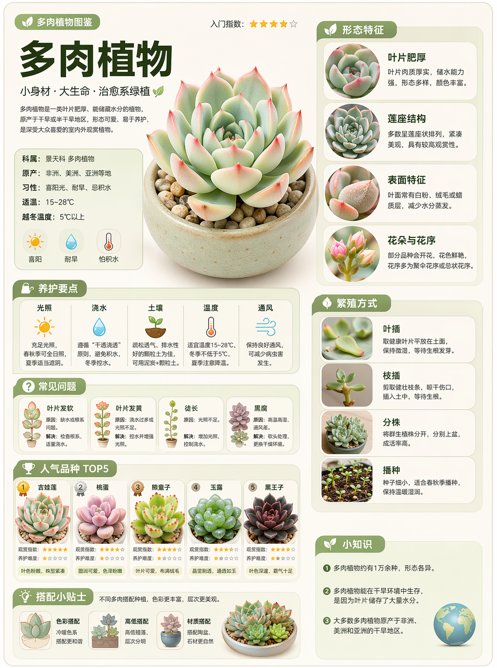 将主题设为"多肉植物"时的实际输出