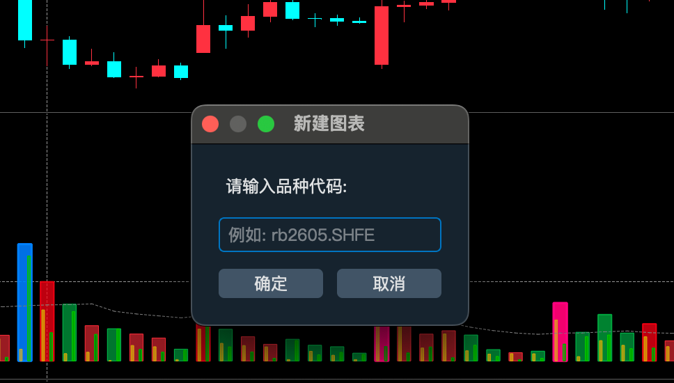 新建图表对话框