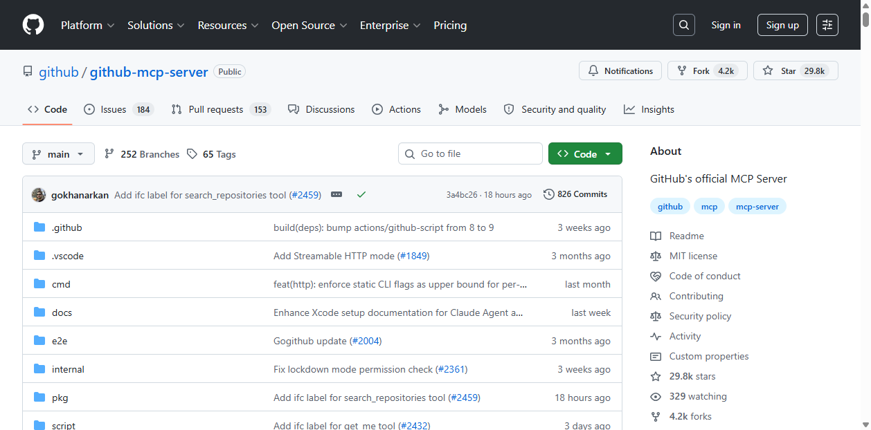 GitHub MCP Server截图