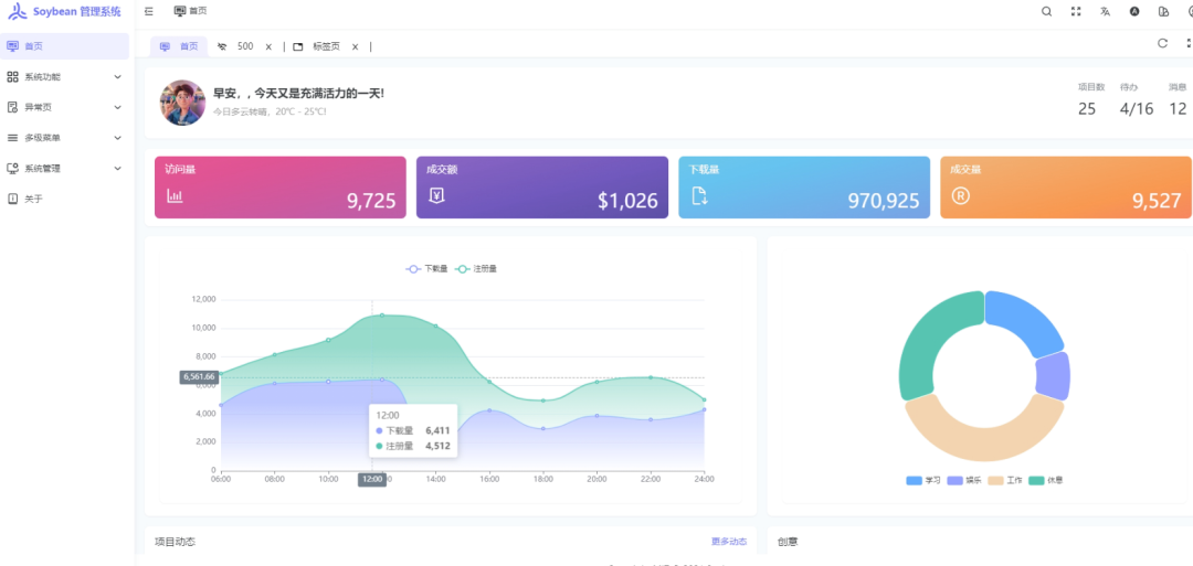 推荐一个 .NET 7/8 + ASP.NET Core、SqlSugar、Vue 3 开发的后台管理系统