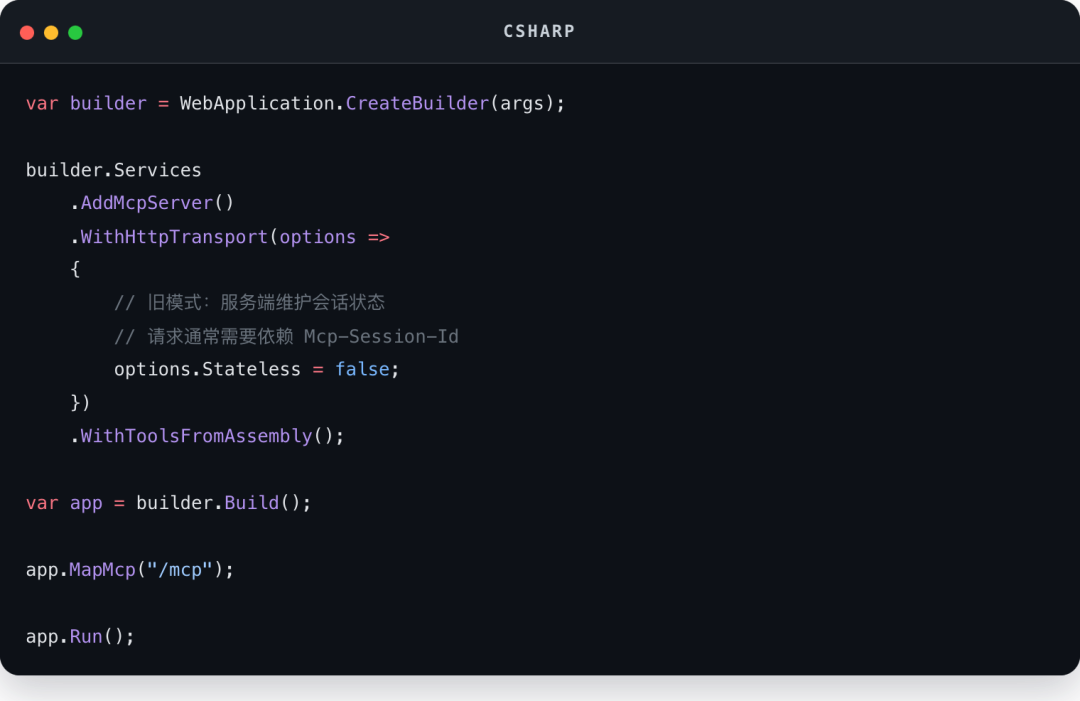 Csharp code block