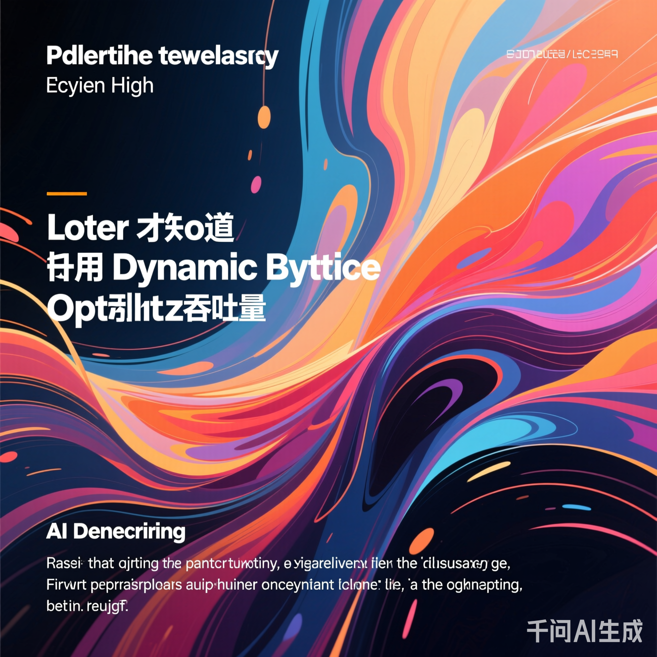AI生成的抽象画