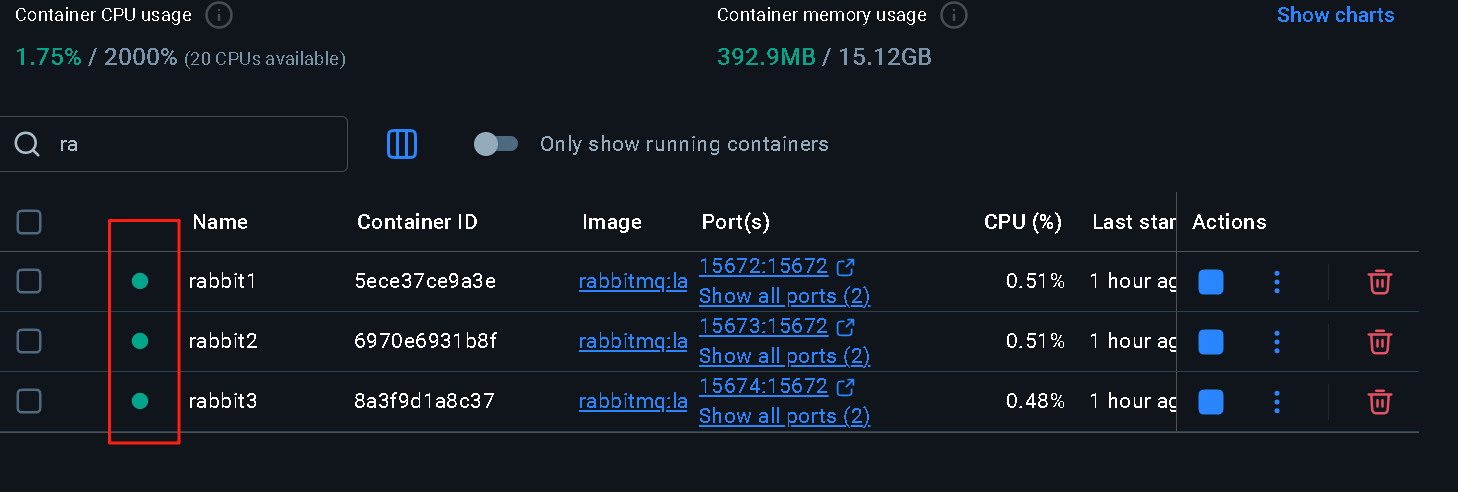 Docker Desktop里搭建RabbitMq 4.1.3集群的保姆级教程 _docker desktop mq