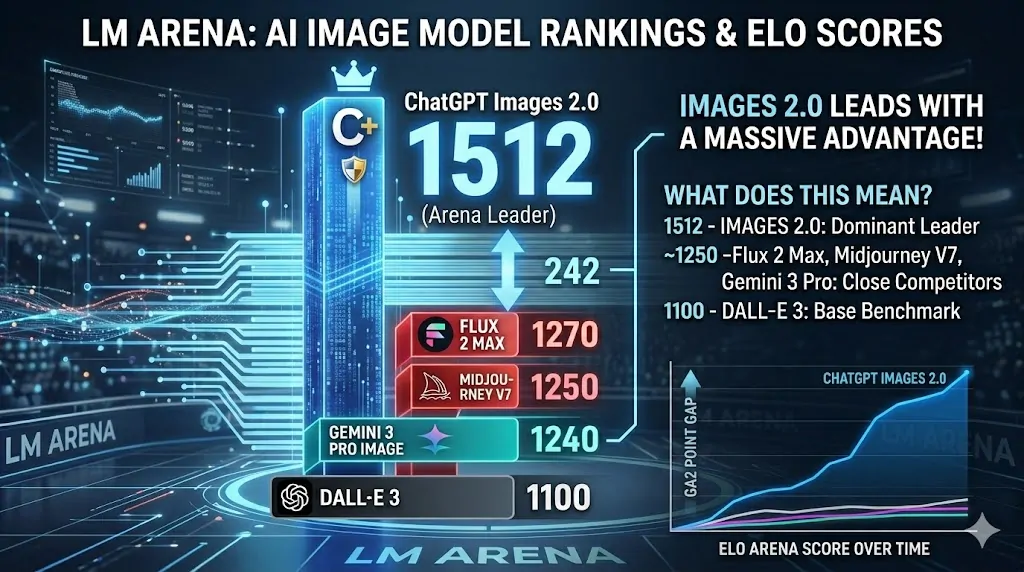 Elo分数对比：Images 2.0 领先竞争对手