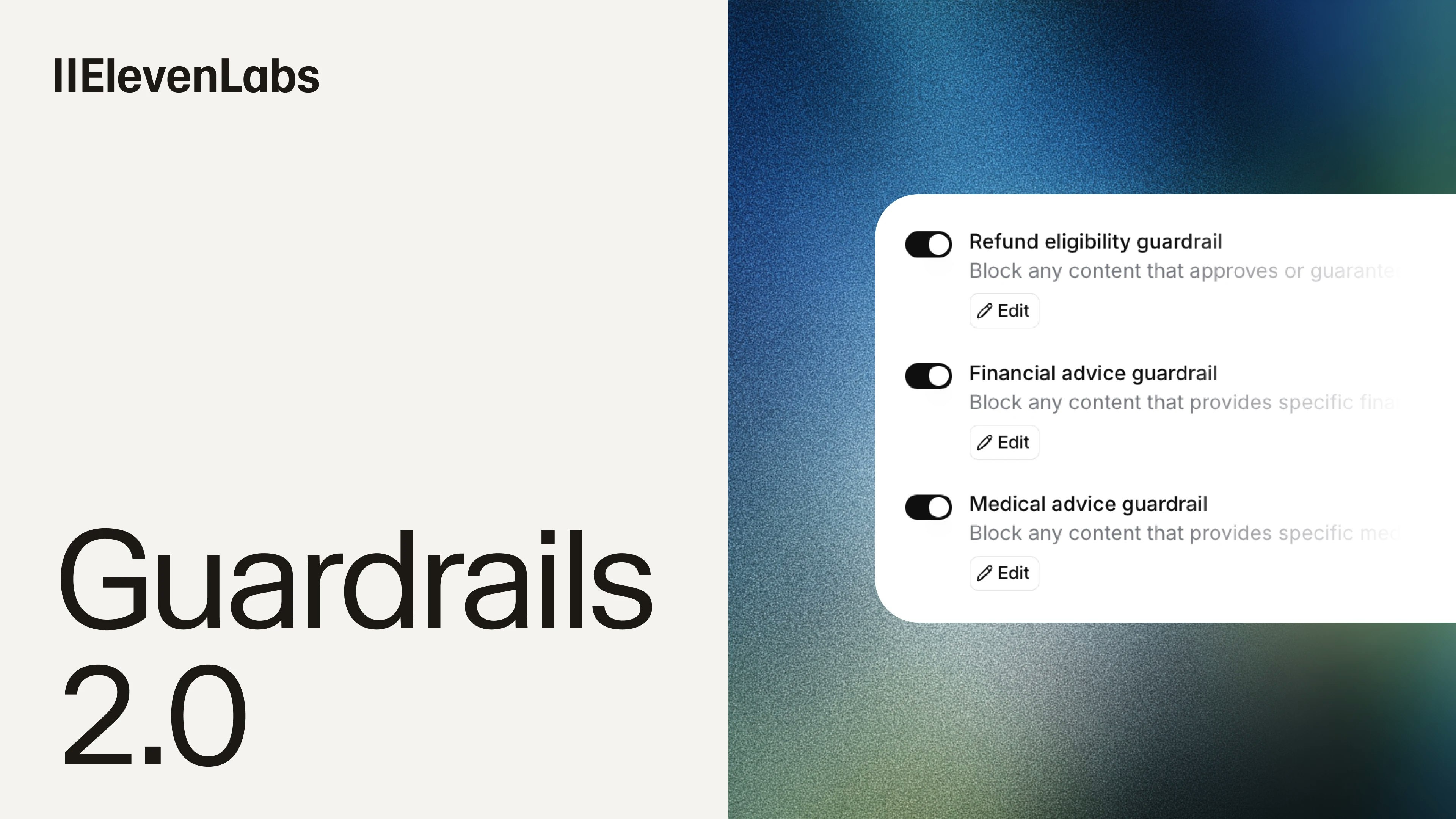 ElevenAgents Guardrails 2.0