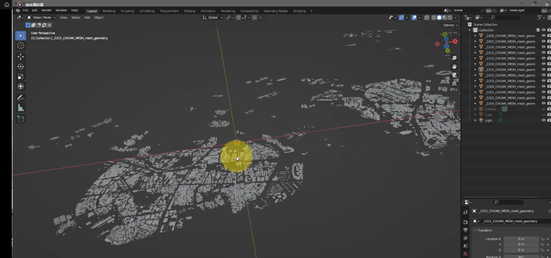 QGIS二维建筑轮廓转3D建筑模型导入blender_blender 如何在二维地图上生成3d建筑