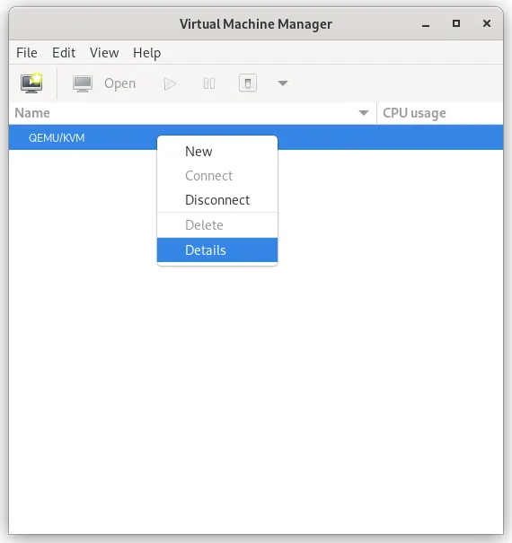 View KVM connection details