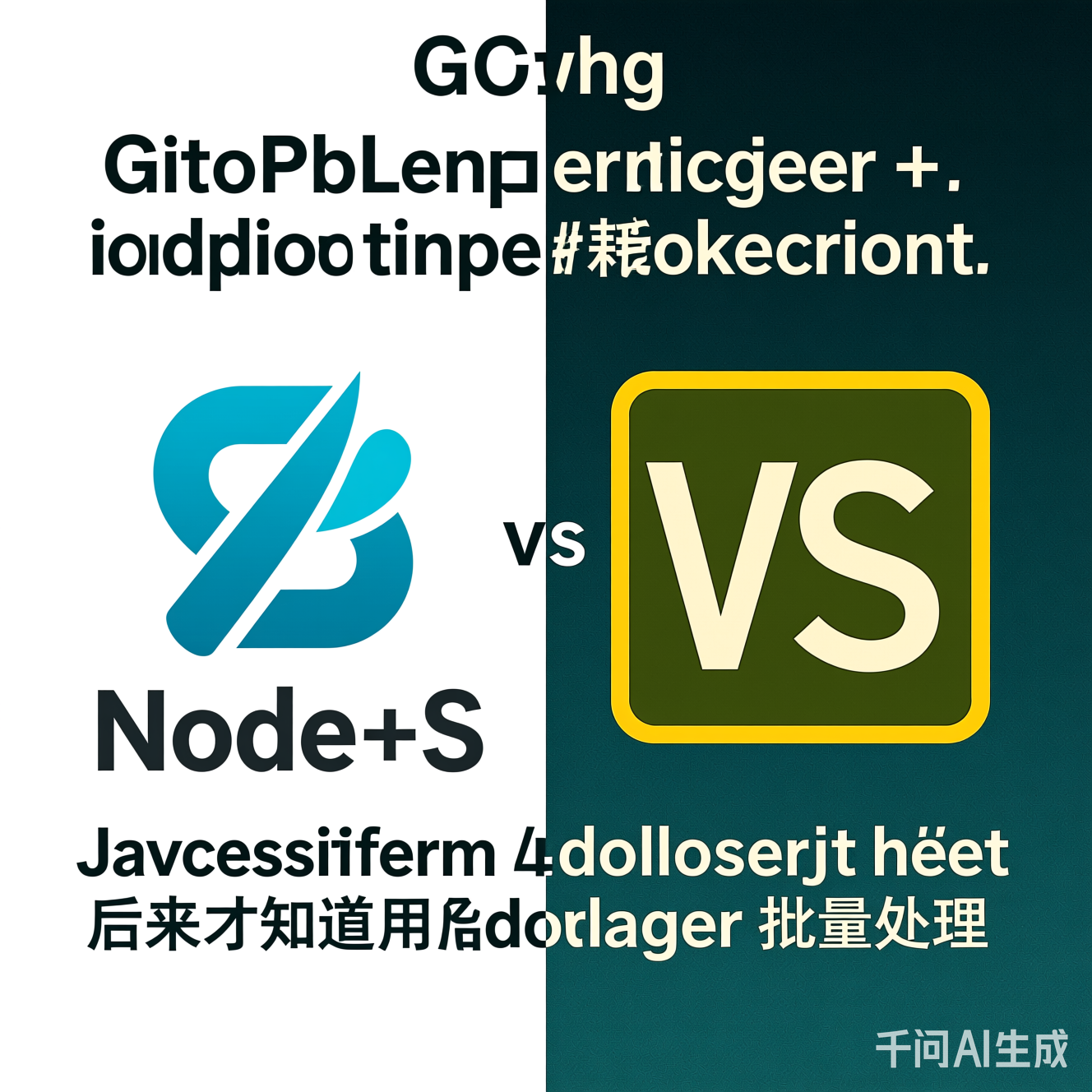 Node.js Logo与JavaScript Logo对比