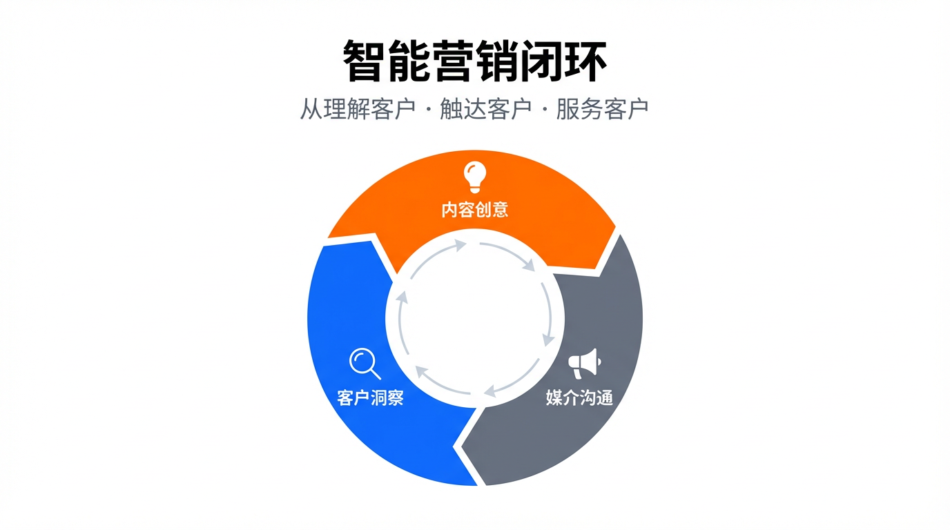 AI营销全链路示意图