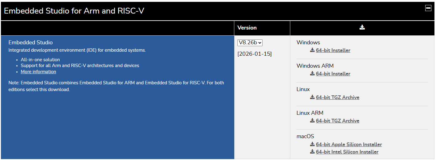 Embed Studio Embedded Studio发布新年第1更V8.26b,超微更新_segger embedded studio 8.26d 入门教程-CSDN博客