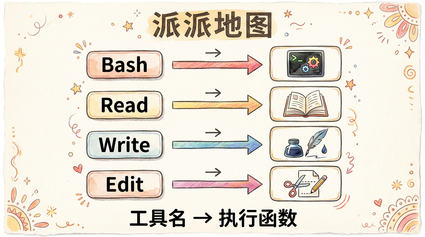 dispatch map:一行代码路由所有工具