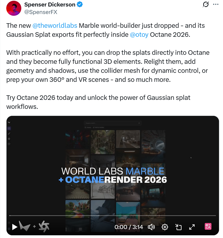 李飞飞World Labs发布Marble