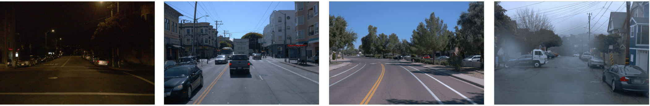 Fig. 2: Example frames from the Waymo dataset.