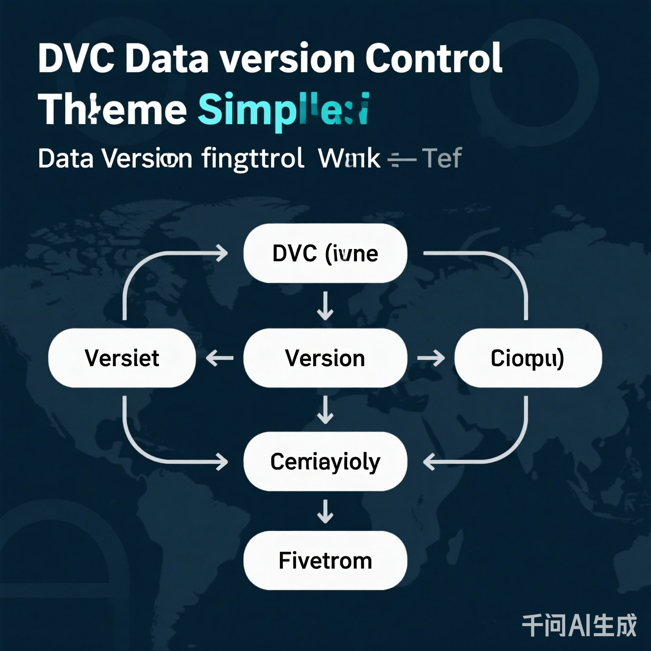 DVC数据版本控制工作流程示意图