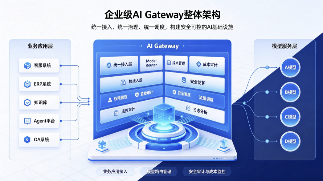 AI Gateway整体架构设计示意图