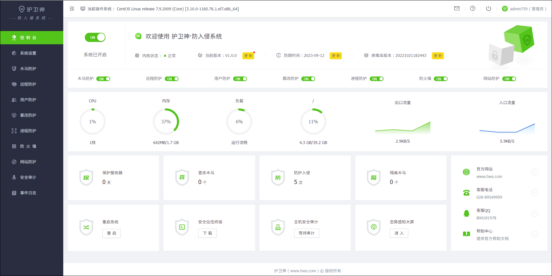 护卫神.防入侵系统