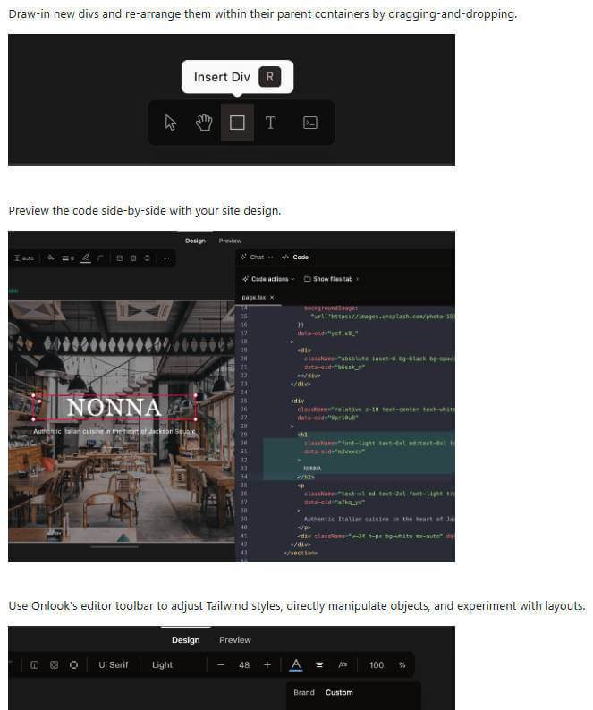 onlook 项目介绍图