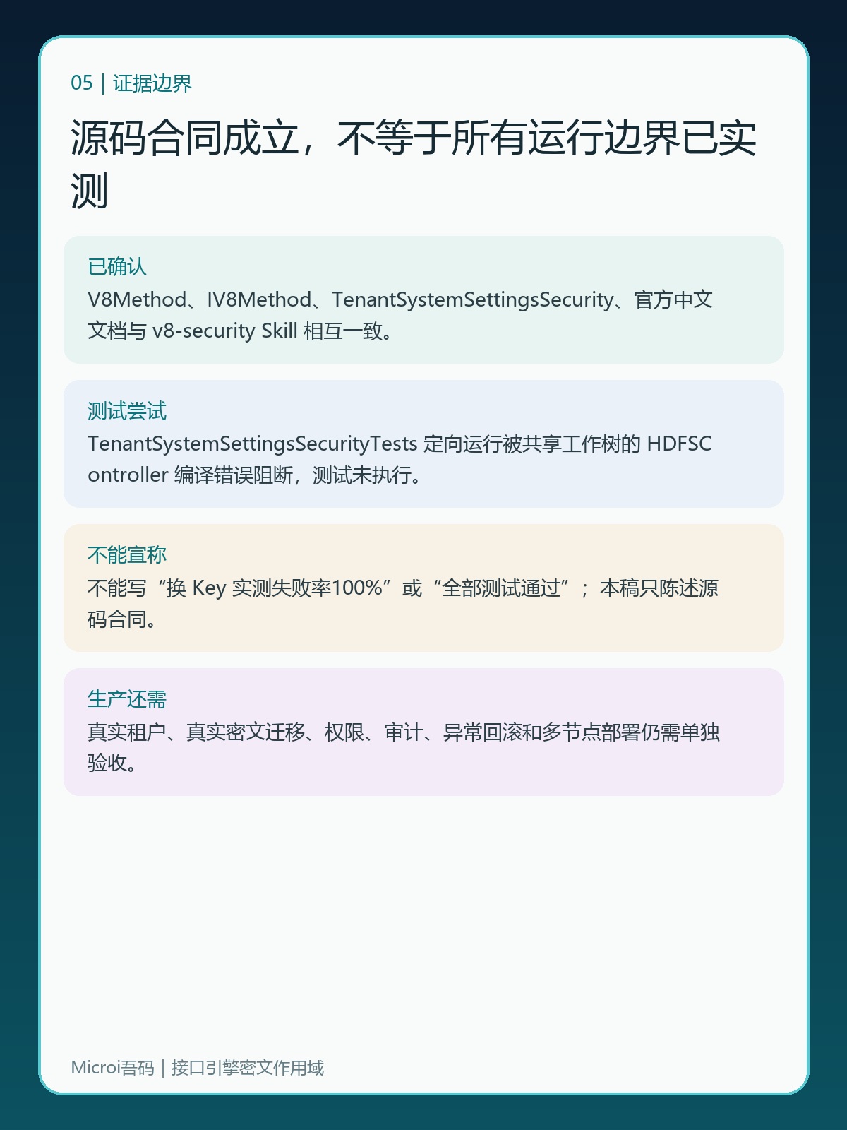 接口引擎密文技术文章的源码证据与测试边界