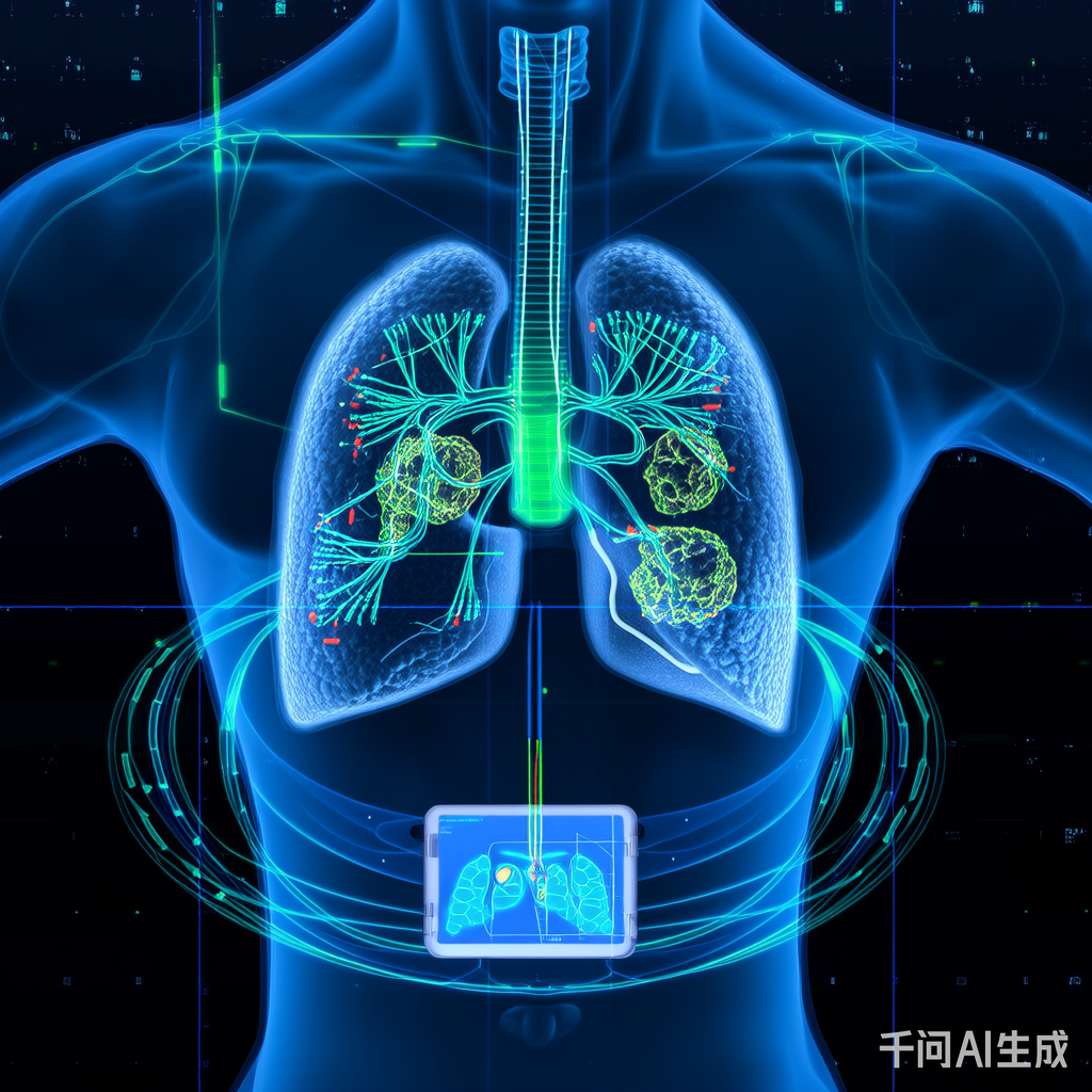 医学影像与神经网络结合示意图