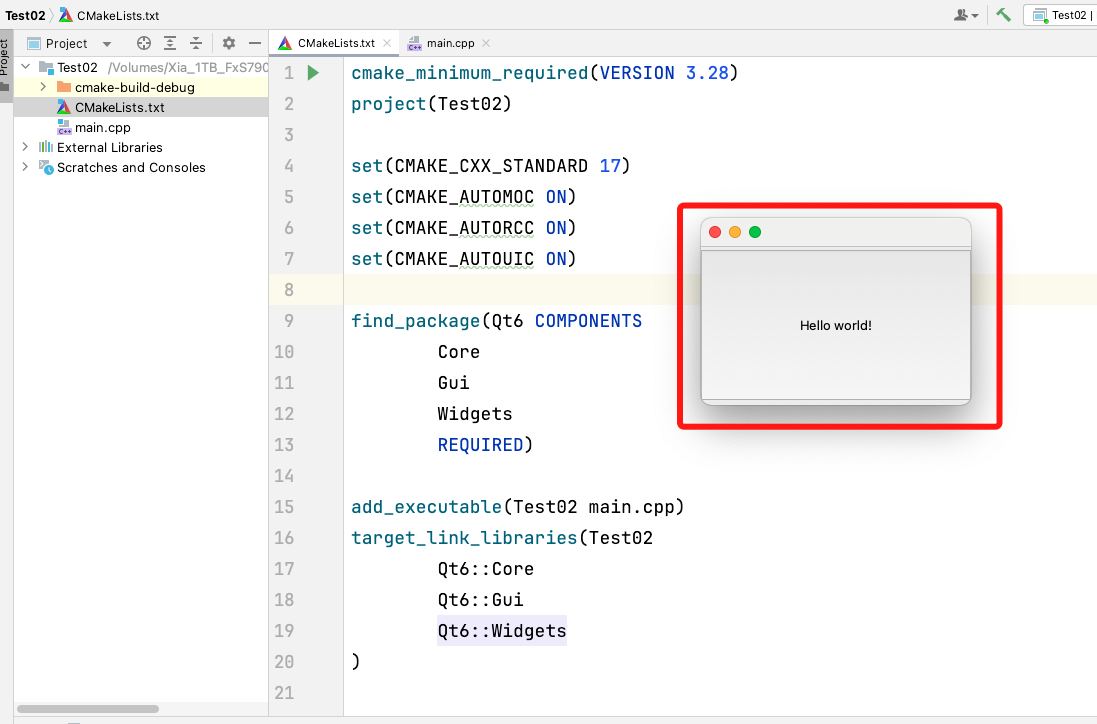 Qt搭配CLion：Mac电脑M芯片Qt开发环境