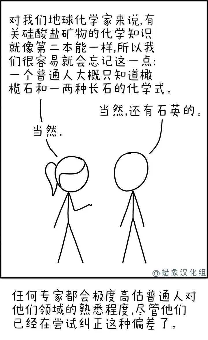 领域专家无法准确把握读者常识范围