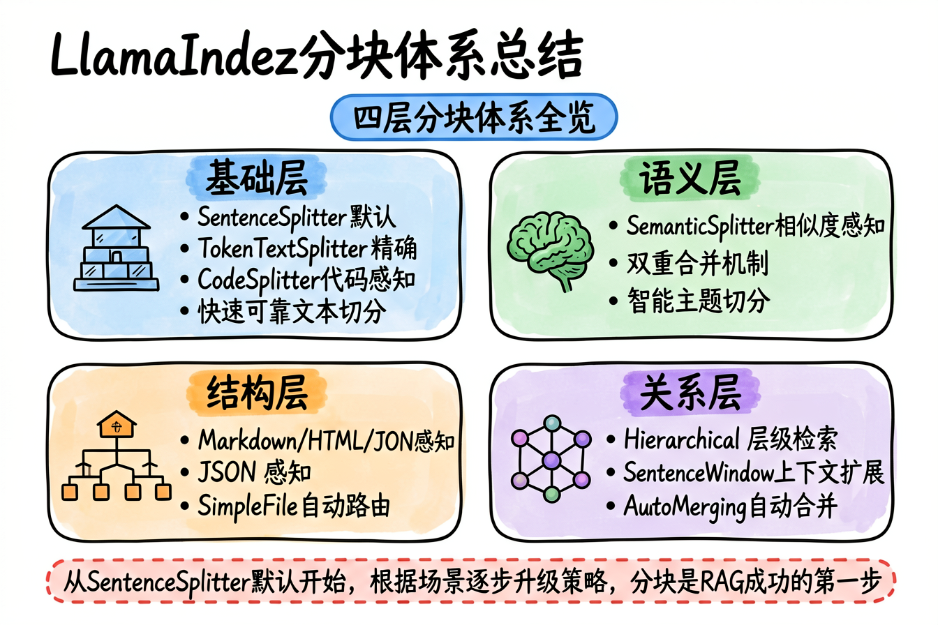 LlamaIndex 分块体系总结