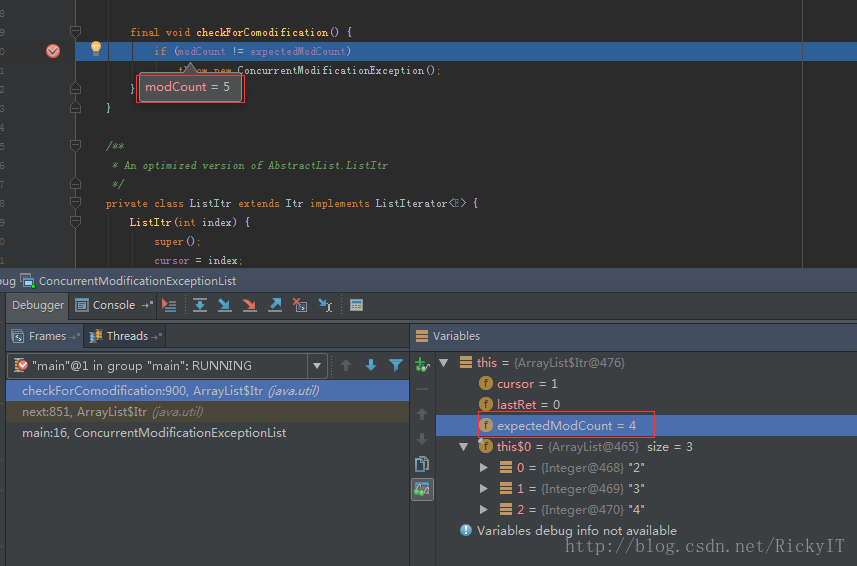Java ArrayList异常-ConcurrentModificationException_ArrayList_05