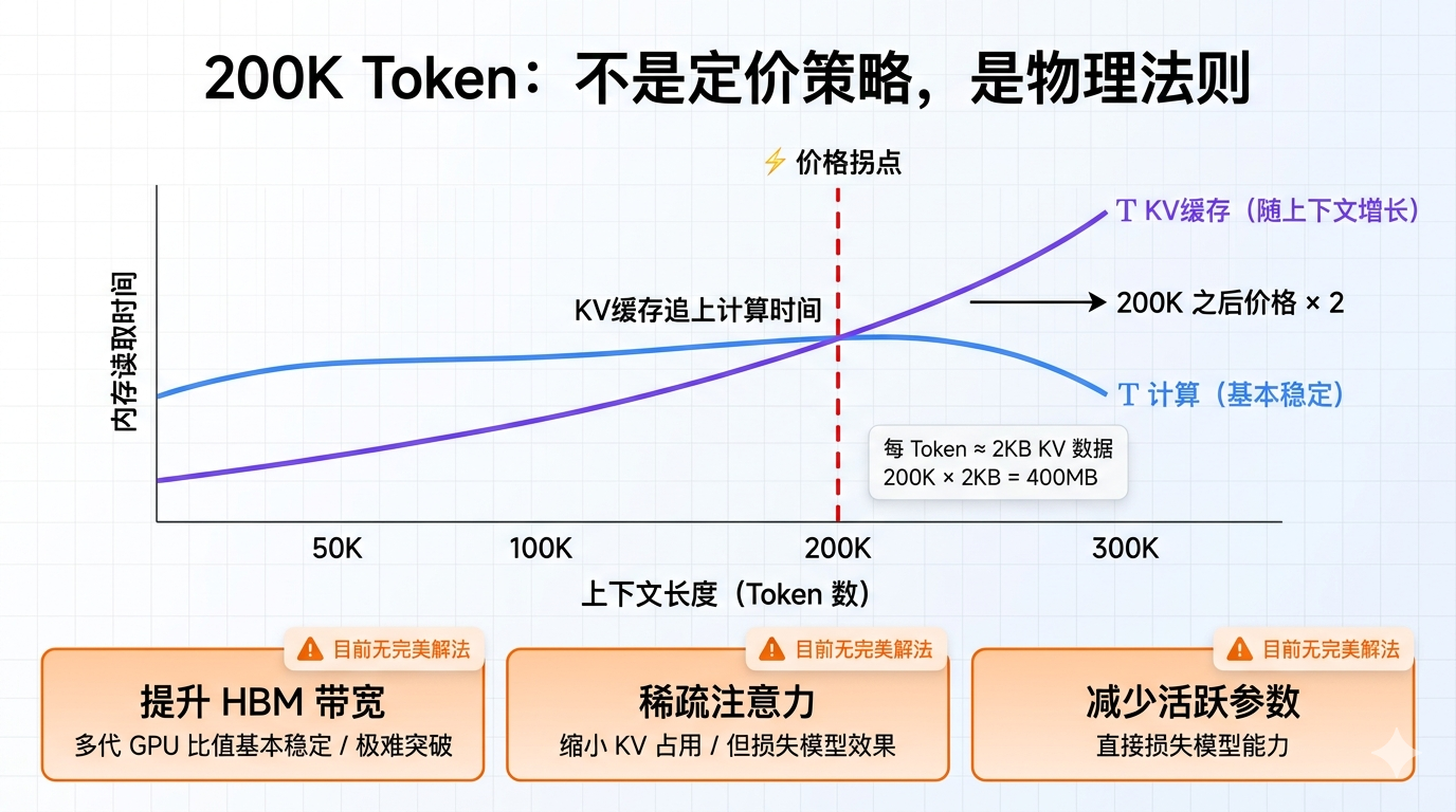 200K Token不是定价策略是物理法则