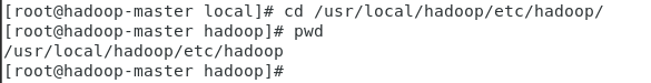 进入Hadoop配置目录