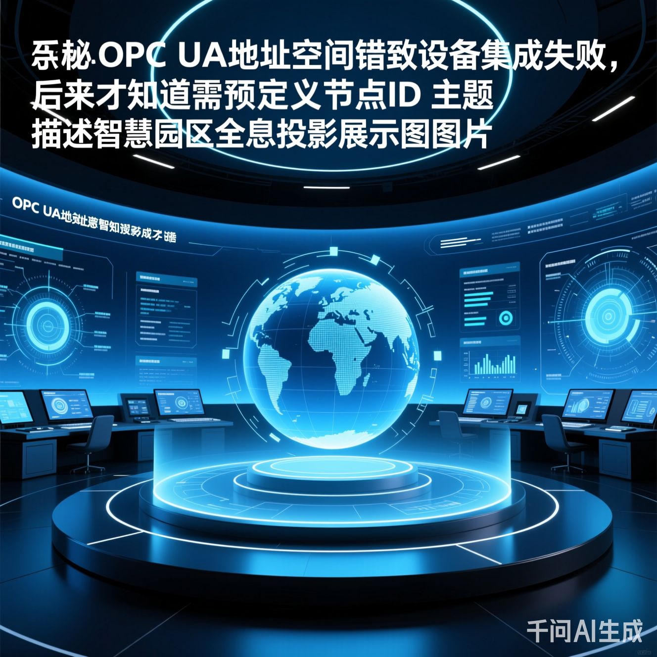 智慧园区全息投影展示图