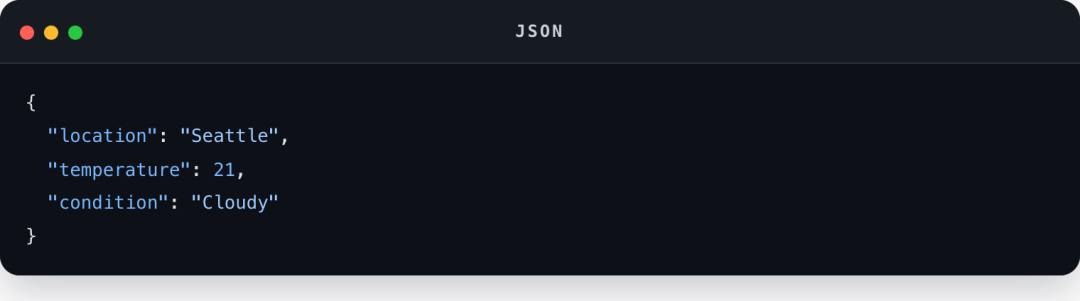 Json code block