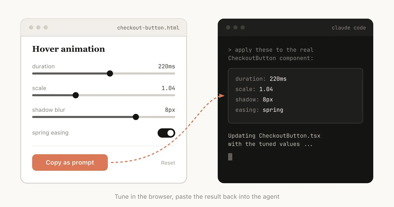 Two-way interaction demo from Thariq's article