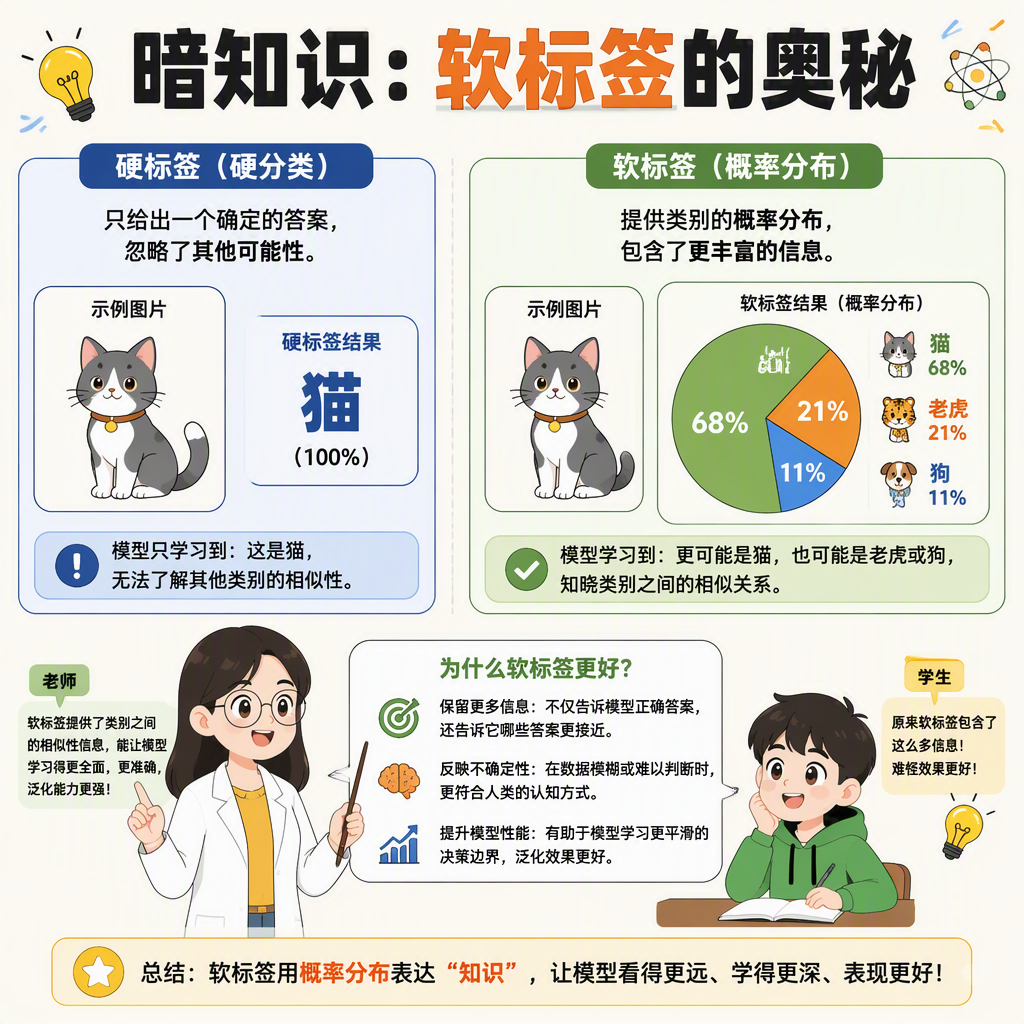 软标签与硬标签的对比