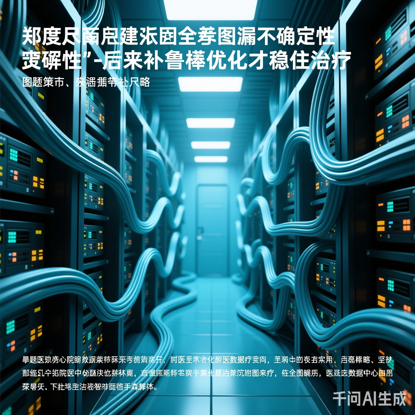 医院数据中心的电缆森林