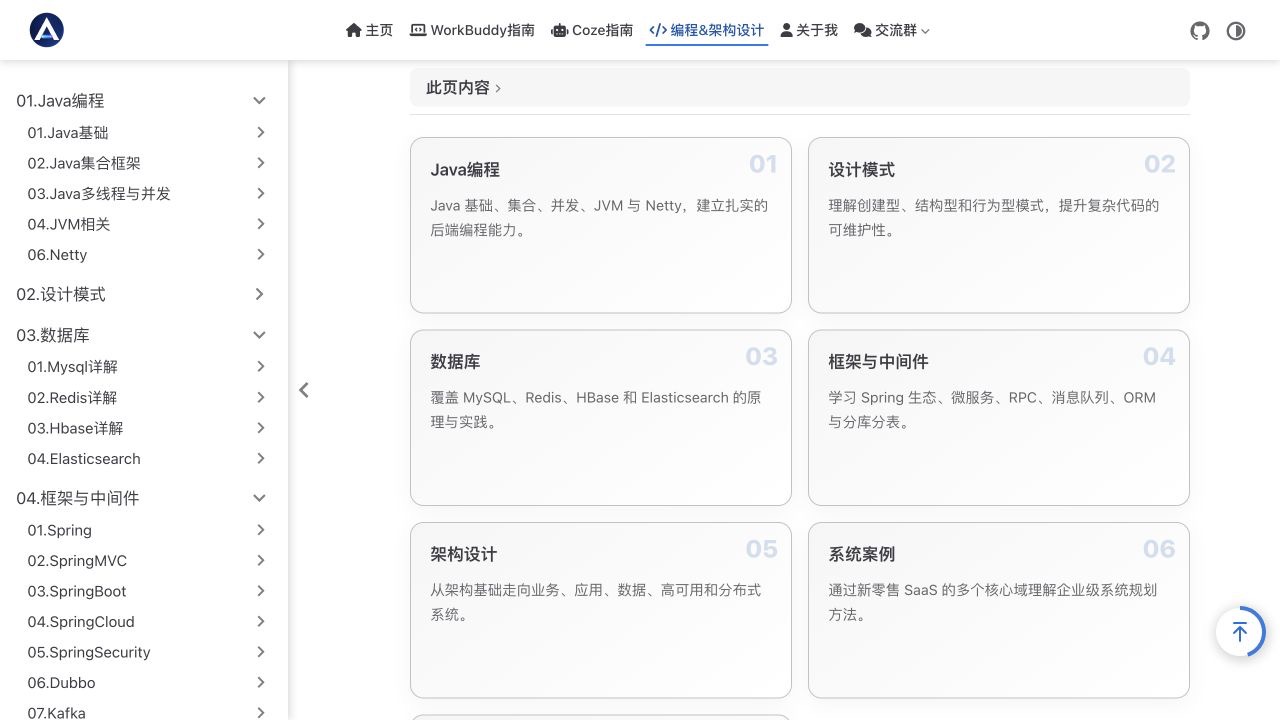 编程与架构完整知识体系