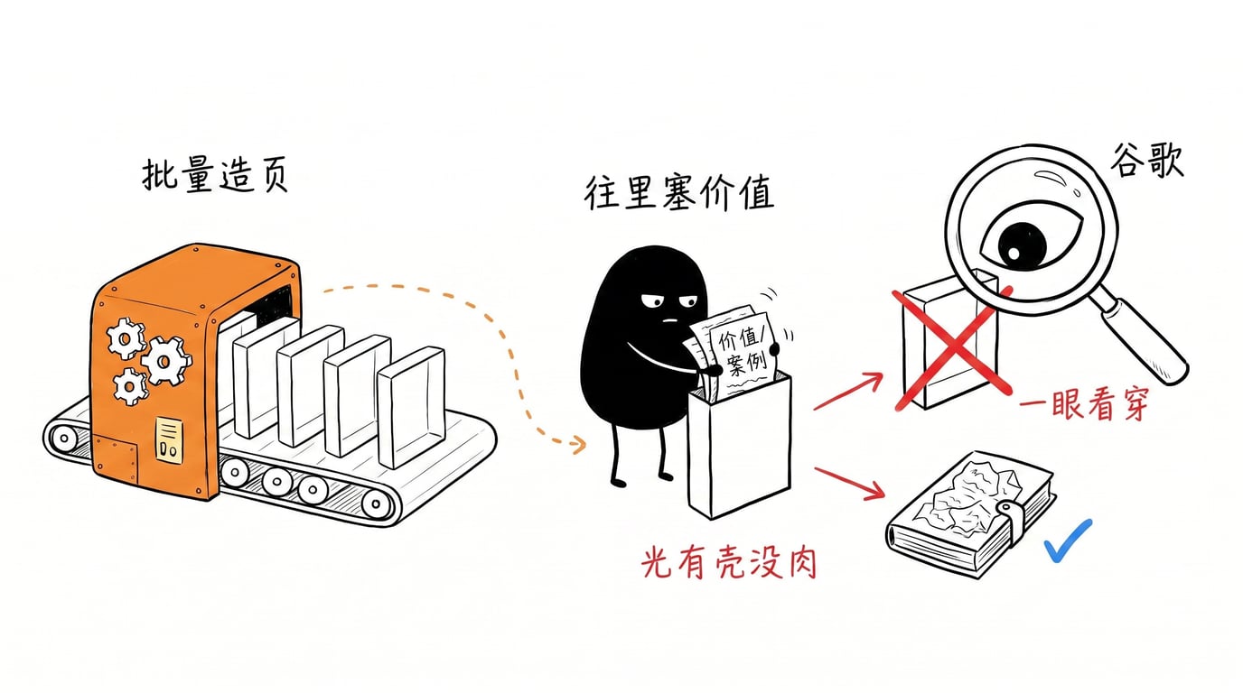 图 05:程序化是双刃剑,光有壳没有肉,谷歌一眼看穿