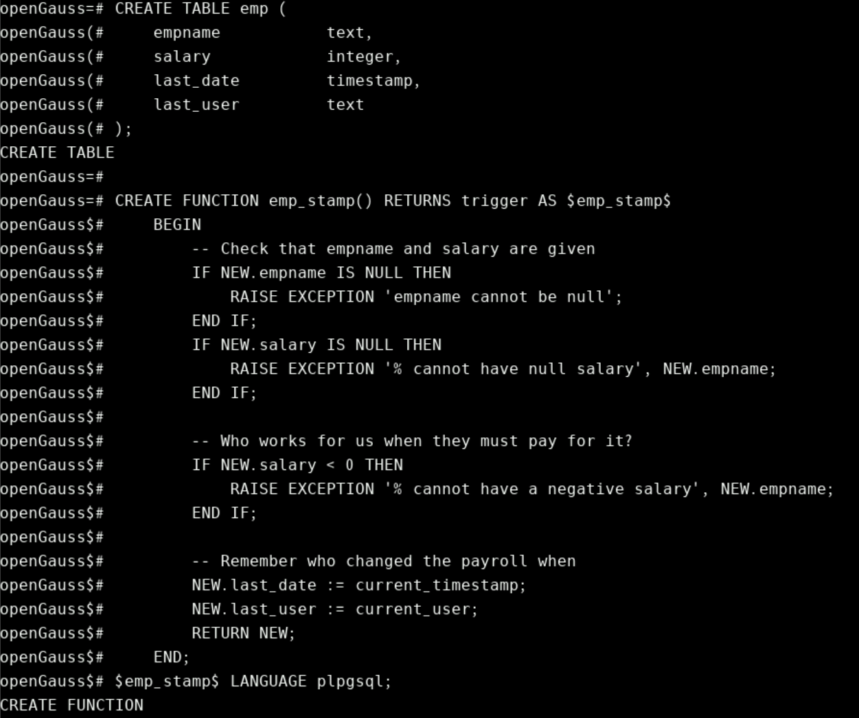基于开发者空间OpenGauss数据库的PLPGSQL实践二_openGauss_16