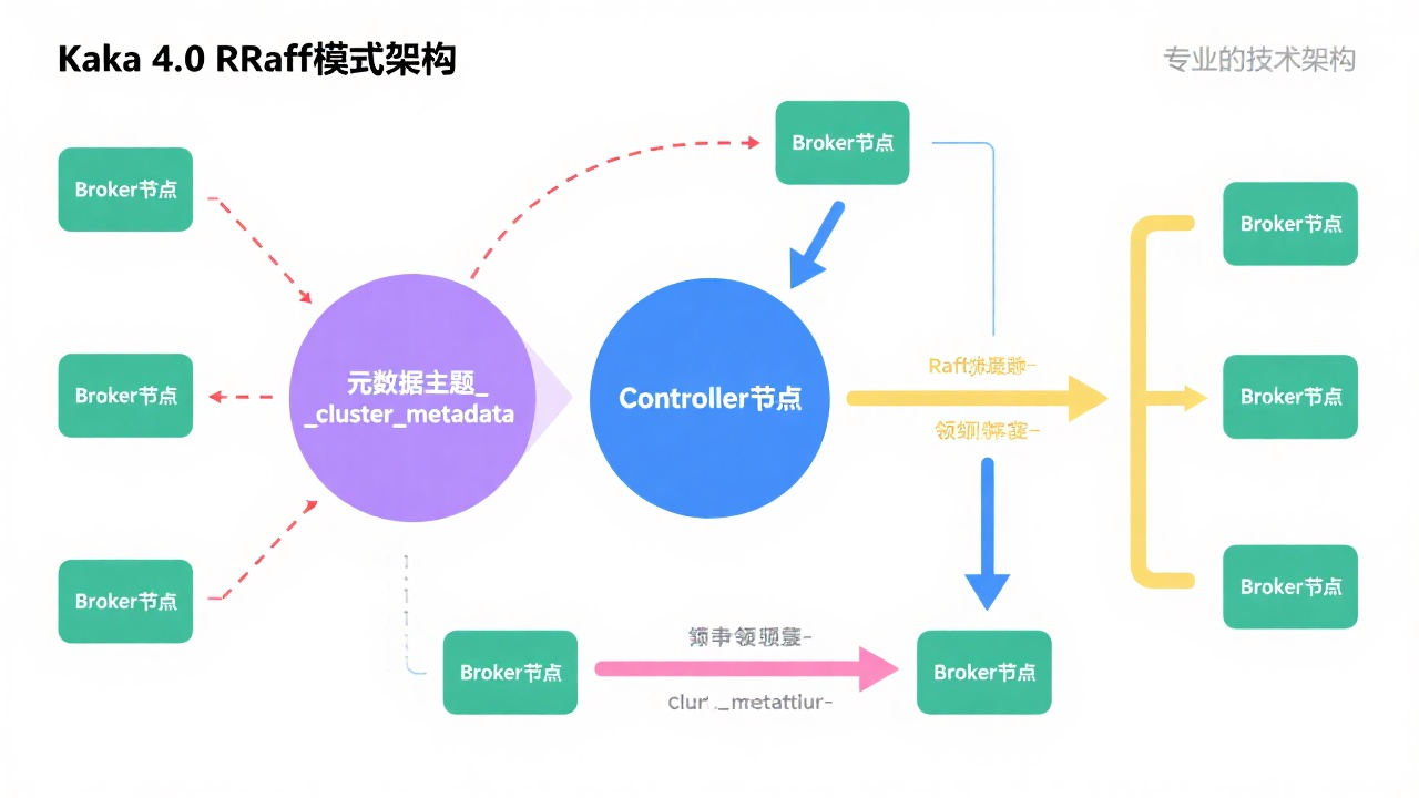 Kafka 4.0 KRaft模式架构图