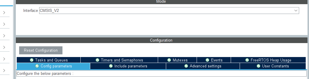 CubeMX FreeRTOS 配置入口